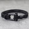 Fashion Mens Bracelet Grade A 4mm Thread Wrap Braclet Outdoor Survival Braslet Locomotive Cool Riding Hand Accessories Pulseria