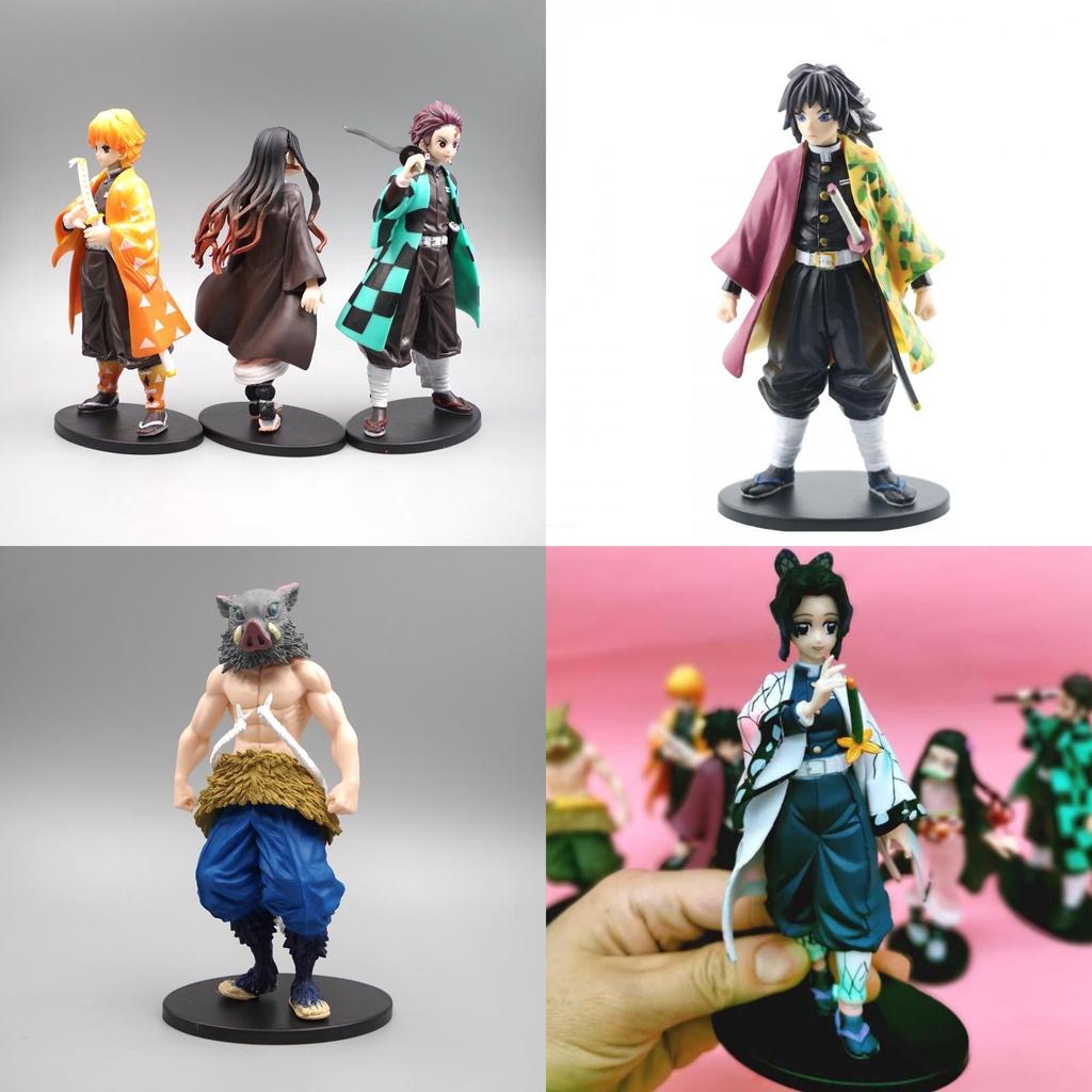 Набор фигурок Demon Slayer Kimetsu No Yaiba с Мицури, Муичиро, Тенгеном, Кёдзюро, Обанаем, Канао, Санеми. Декоративные коллекционные украшения