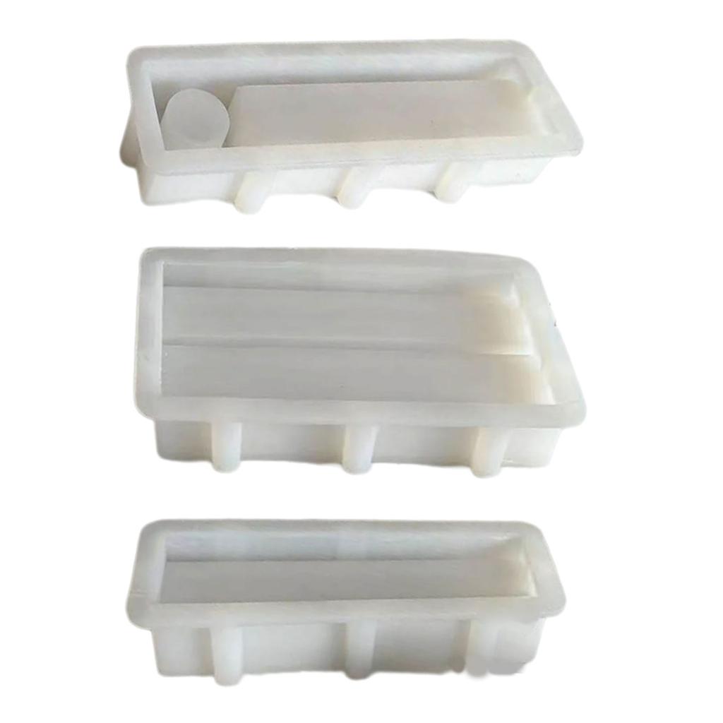 Silicone Craft Molds Reused Casting Cute Mould 3D Candle Holder Elongated Mould Silicone DIY Handicrafts Decors Moulds
