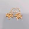 Желтые серьги-подвески с кленовым листом для женщин, новинка 2023 года, модные ювелирные аксессуары для свадебных и помолвочных вечеринок