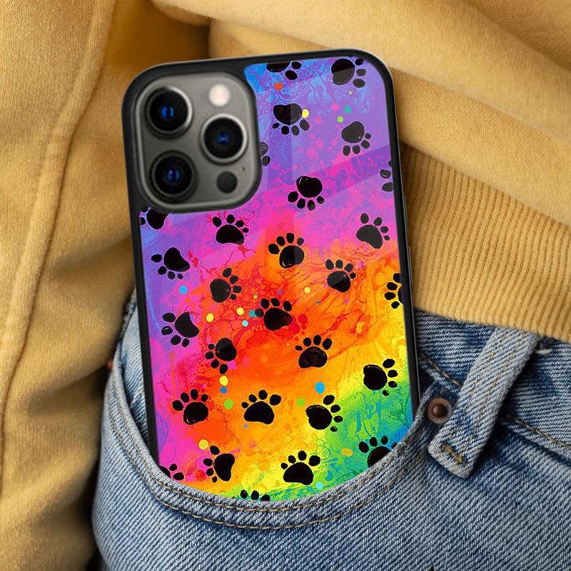Мягкий чехол для телефона с лапками кошки и собаки для iPhone 17 Air 16e Pro max 15 Pro 13 14 Plus 11 12 MagSafe Магнитный Coque