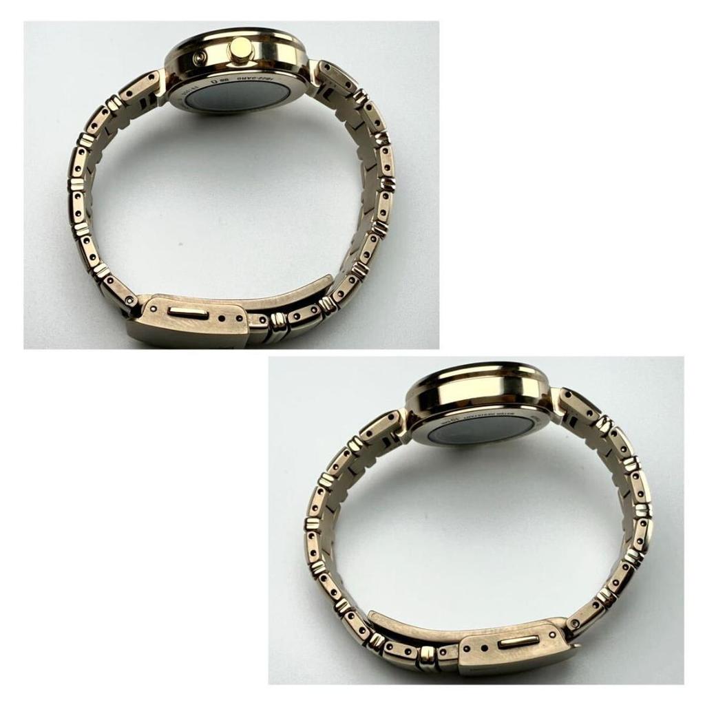 [USED] Working Seiko Lukia watch with shell dial, gold, 10 diamonds, and titanium