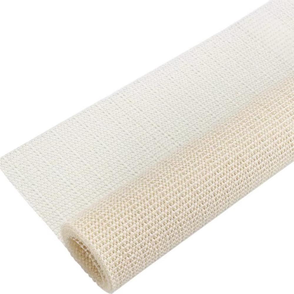 PVC Foaming Non Slip Mat White Antiskid Net Cloth New Fixing Base Fabric