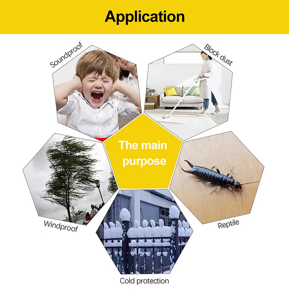 Самоклеящиеся уплотнительные полосы для защиты от непогоды для входной двери, уплотнительные полосы для оконных щелей, инструмент для изоляции двери