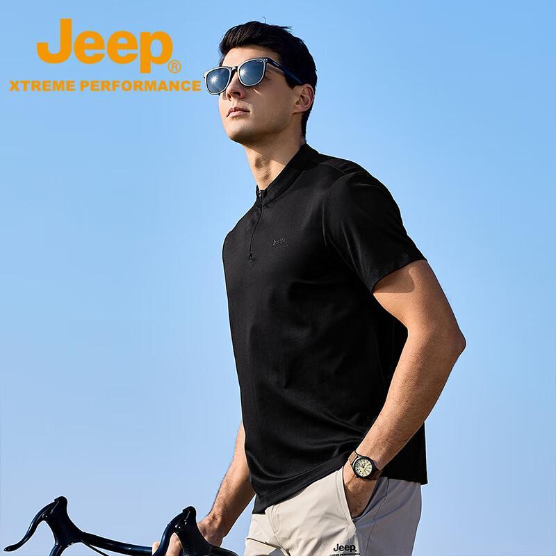 Jeep Мужская футболка с коротким рукавом для охлаждения и комфорта