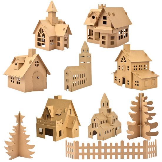 1 комплект, принадлежности для игрушек «сделай сам», легкий подарок на день рождения, забавная креативная форма дома, аксессуары для сборки «сделай сам», уникальная подробная бумага
