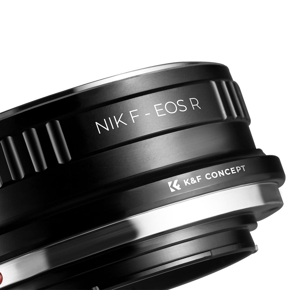 CONCEPT Mount Adapter for Nikon Lenses to Canon EOS R Converts Nikon Lenses to Canon Lenses for Infinity Direct from the Manufacturer K&F F-Mount