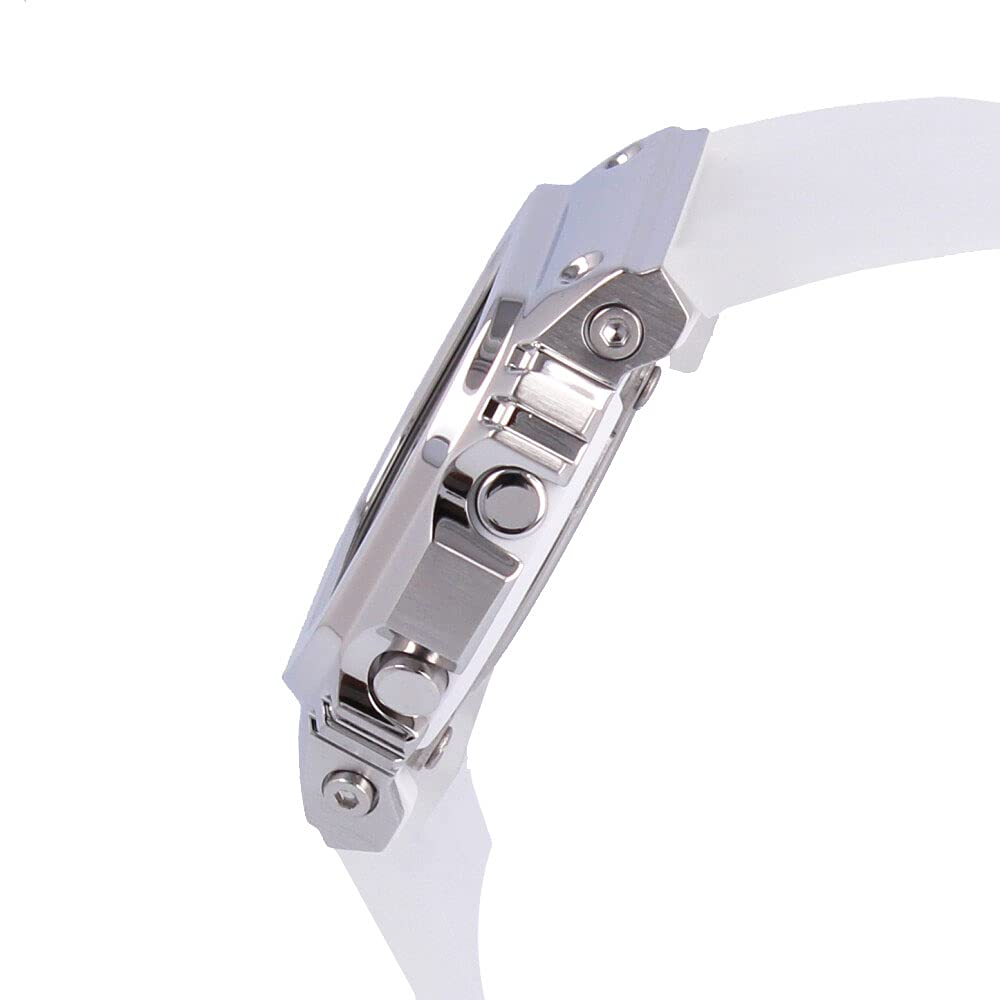 Casio Часы цифровые квадратные металлические S серии прозрачные G-Shock мужские женские GM-S5600SK-7 [Товар]