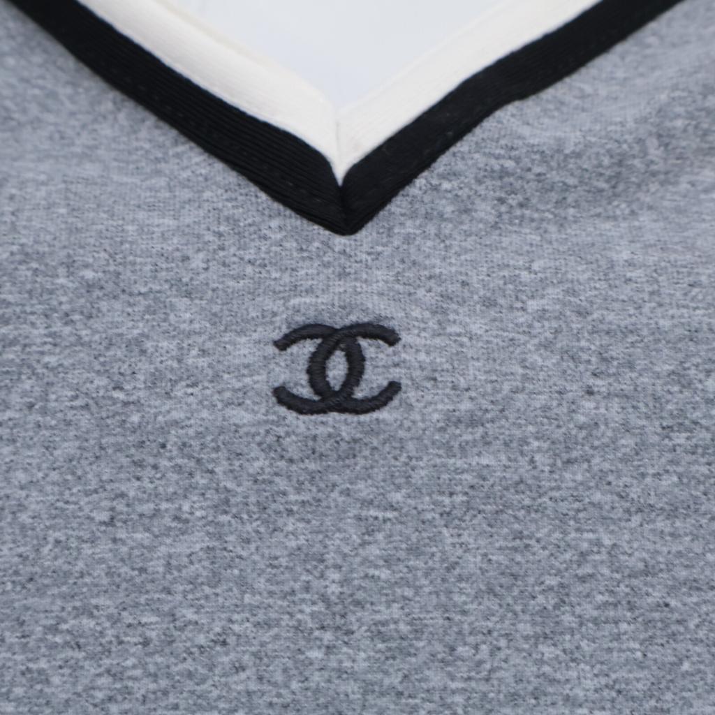 CHANEL Excellent condition P10762V06479 1998 CC Logos camisole tops 40 grayUsed