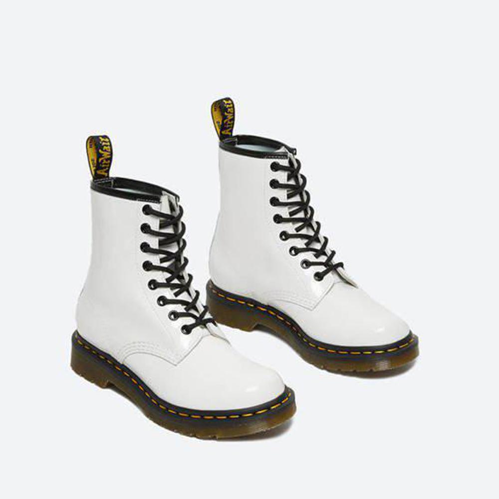 Boots Dr. Martens white Patent 1460