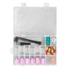 40 Pieces Welding Consumables Ceramic Nozzles Glass Cups Back Caps Short Electrode Clips O Rings for WP9 20 25 TIG Torch
