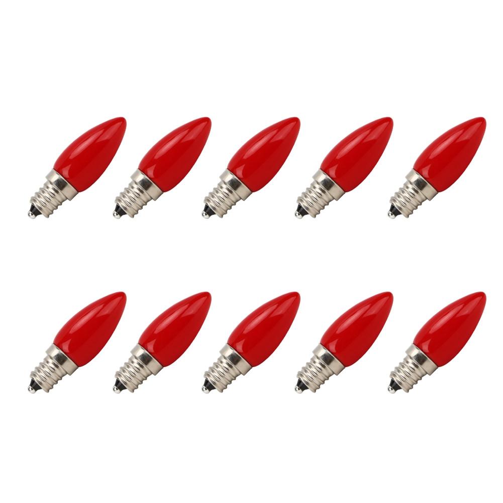 10Pcs Mini E12 LED Light Bulb 1.5W AC 230V for Home Cabinet Hotel Lighting
