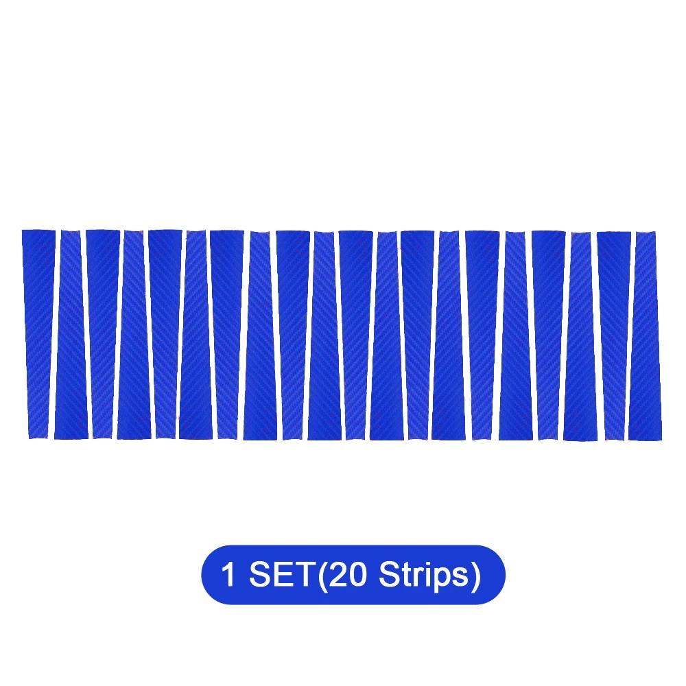 20 шт./компл. наклейка для стайлинга автомобиля, наклейка из углеродного волокна, защитная пленка от царапин, аксессуары для обода ступицы колеса для VW Volkswagen Golf 7