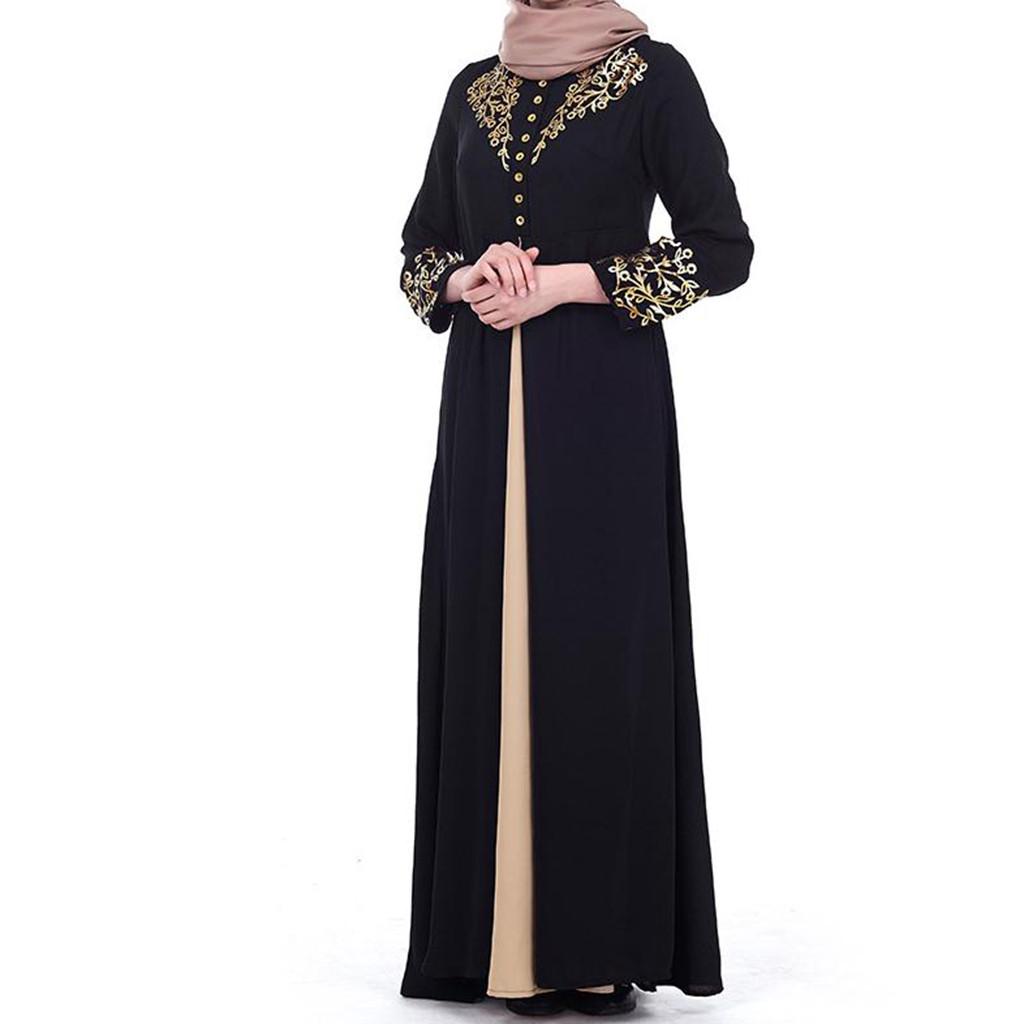 MyBatua Abaya with Hijab Islamic Clothing Maxi Muslim Dress Burqa