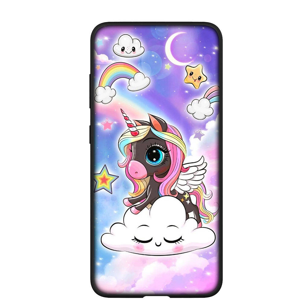 Phone Case for Samsung Galaxy S25 S23 S22 S21 S24 Ultra FE A05 A06 A15 A16 A36 A37 A35 A34 A54 A55 A56 A57 A25 A26 A53 A17 Cartoon Unicorn Horse Cover