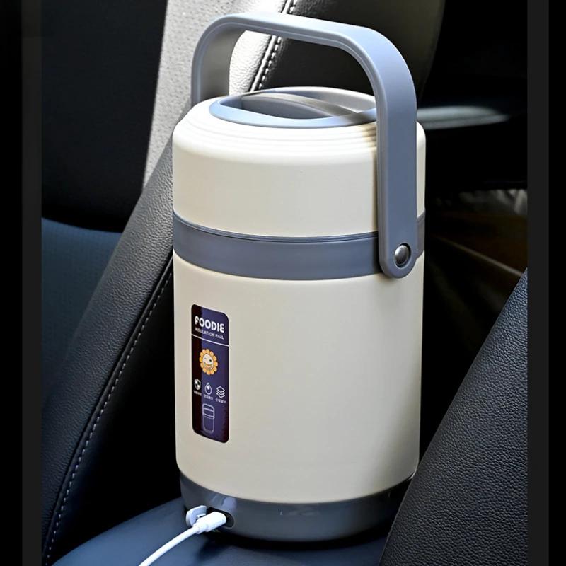 USB электрический подогреваемый ланч-бокс из нержавеющей стали, подогреватель еды, бенто, ланч-бокс, контейнер для горячей еды, термобоксы для офиса, школы