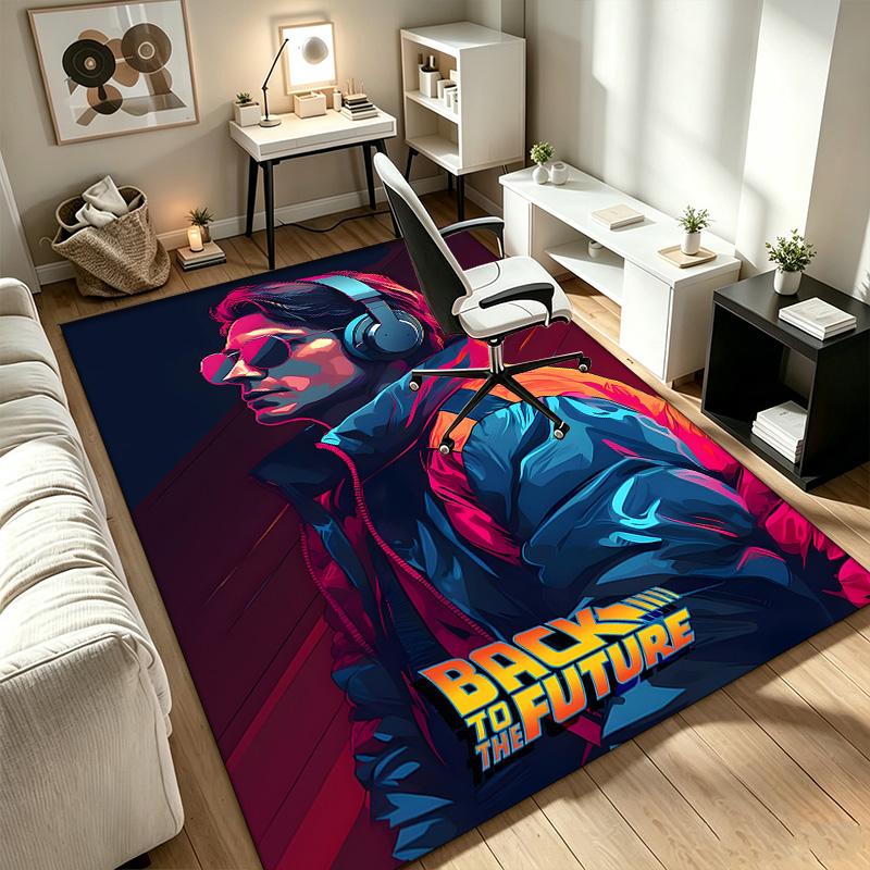 Back to the Future A rug suitable for office chair areas living rooms and computer desks perfect for home offices and an ideal holiday gift