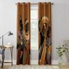 Этнический стиль, африканские женские черные женские шторы для спальни, гостиной, оконные шторы, жалюзи, кухонный декор, шторы