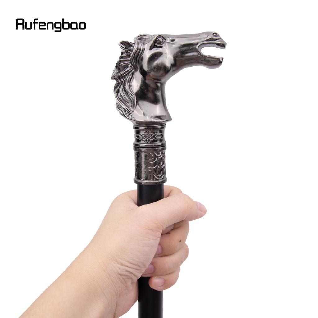 Трость для ходьбы с изображением лошадиной щетины, декоративная, винтажная, для вечеринок, модная, посох для ходьбы 93 см