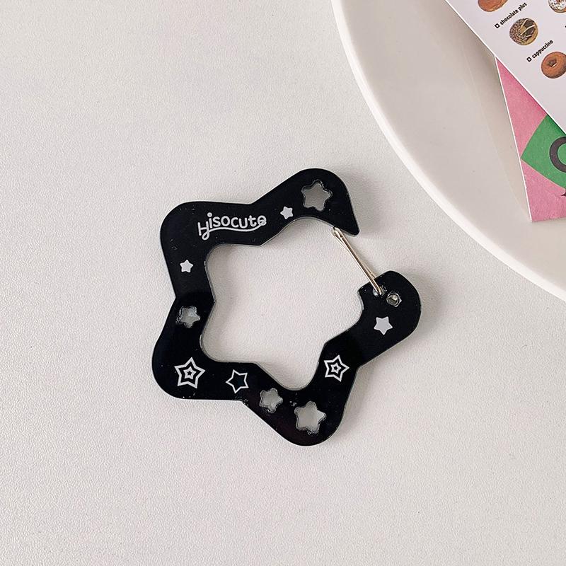 Cute Acrylic Charm Carabiner Climbing Buckle High Aesthetic Value Bag Pendant Creative Gift Keychain Backpack Handbook Decor