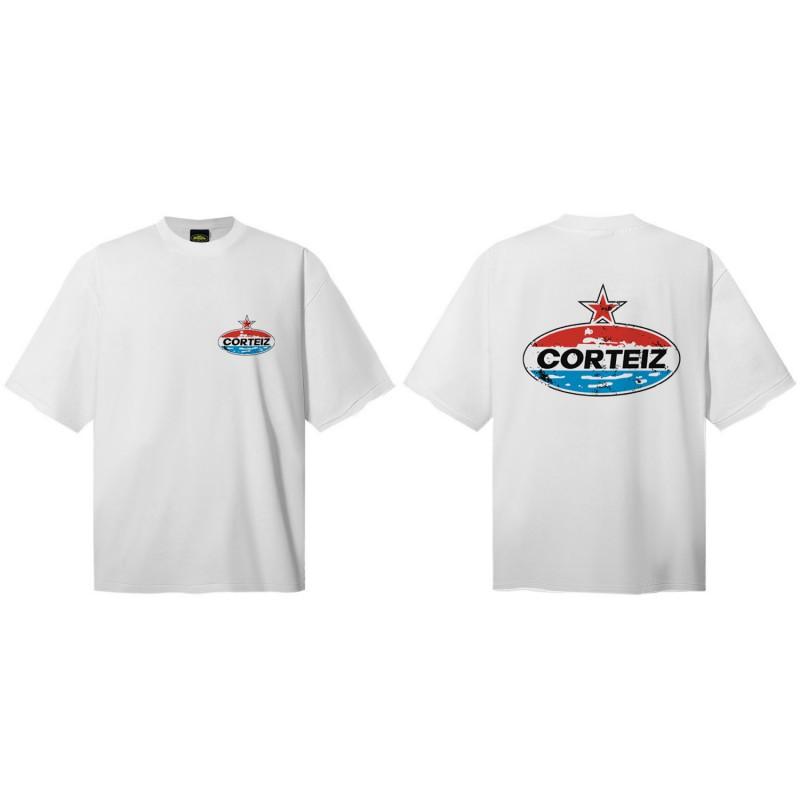 Corteiz Alcatraz Streetwear Heavyweight Cotton Tee Unisex Oversized Fit Casual Short Sleeve