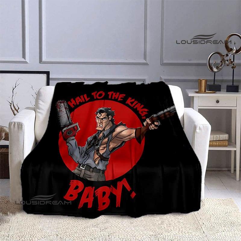 Одеяла с принтом «Зловещие мертвецы», детские теплые одеяла, фланелевые мягкие удобные одеяла, домашние дорожные одеяла, подарки на день рождения