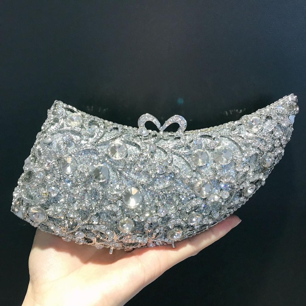 Женские Золотые Кристальные Вечерние Клатчи WHTUOHENG Свадебные Кукурузные Вечеринки Коктейльные Стразы Минодьеры Сумки Дневные Клатчи Сумки