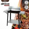 Портативный барбекю - AKTIVE - Серебристый - Регулируемая решетка - 4 высоты - Аксессуары в комплекте