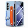 Кросс-бордерный чехол-кошелек на запястье для Samsung Z Fold7 - Корпус из ПК с ощущением кожи со встроенной пленкой для Z Fold6