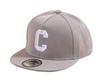 [sproutsy] Kids' Baseball Cap, Boys' and Girls' Casual Flat Cap with Flat Visor, Straight Fit, Size C (JP, Numeral Size, 50.0 Cm, 52.0 Cm, Gray)
