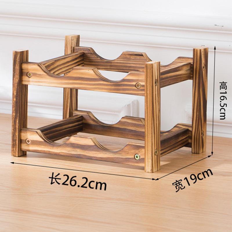 2/3 яруса деревянная винная стойка, собранная стойка-органайзер для кухонной кладовой на столешнице, полка для хранения вина, барные принадлежности