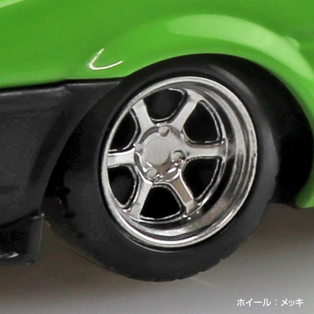 Aoshima Bunka Kyozai Rakupura Snap Kit 11 Toyota Sprinter Trueno Custom Зеленый Пластиковый Модельный Набор ООО. 1/32 Нет. CU-GN Предварительно окрашенный (Автомобиль)