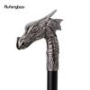 Silver Dragon Head Fashion Walking Stick Decorative Stick Cospaly Vintage Party Fashionable Walking Cane Crosier 93cm