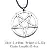 Birthday Gifts Choker Sun Moon Pentagram Necklace Leather Chain 45cm Art Supplies Neck Pendants