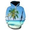 New Autumn New Men's Funny Casual Pullover 3D Printing Cool Sunny Beach Street Women's Hoodie All-match Tops