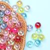 Creative 6MM-10MM Iridescent DIY for Jewelry Making Round Shape 50/100pcs/Pack 22 Colors Acrylic Beads