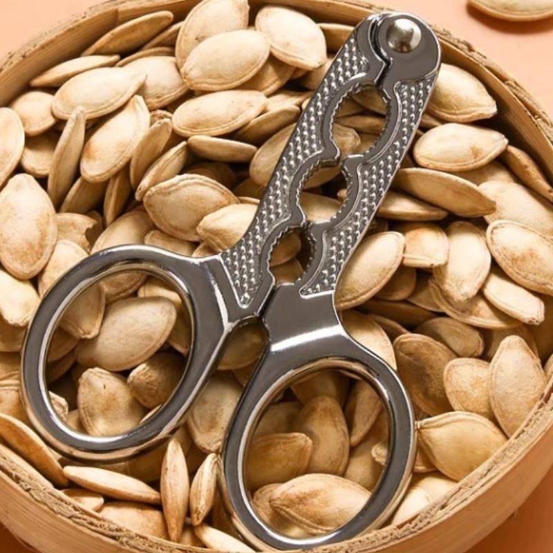 Alloy Multi-function Nibbling Melon Seeds Household Tools Melon Seed Pliers Shelling Device Artifact Lazy Pine Nut Clip Scissors Shelling