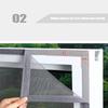 Grey mosquito net mesh, non perforated screen window self-adhesive, screen window mesh suitable for door and window curtain mesh