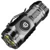 Super Bright Mini Flashlight 3-Eyed High Power LED Flashlight USB Rechargeable Clip-on Torch Light Outdoor Emergency Work Lights