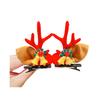 1 Pair Christmas Hairpins Festive Styles Reindeer Christmas Tree Snowman Santa Claus Plush Sequins Decor Hair Clips
