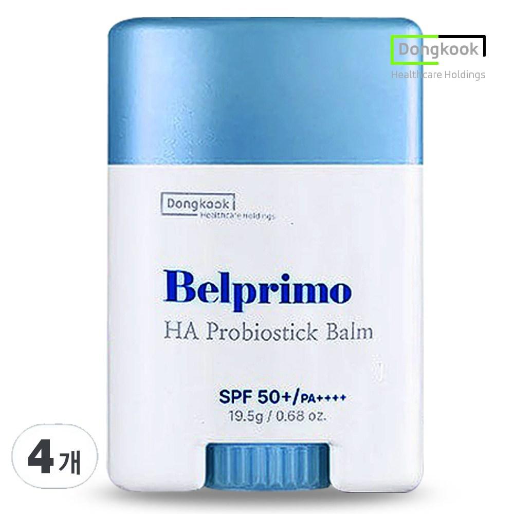 Dongguk Belprimo Probio Stick Balm 3+1 Ministry of Food and Drug Safety Triple Functional Cosmetics Sun Stick Sunscreen, 19.5g