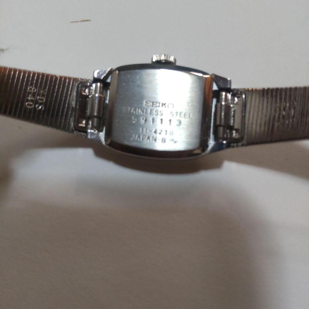 [USED] Working Seiko Manual Winding Watch, Turquoise, 11-4210