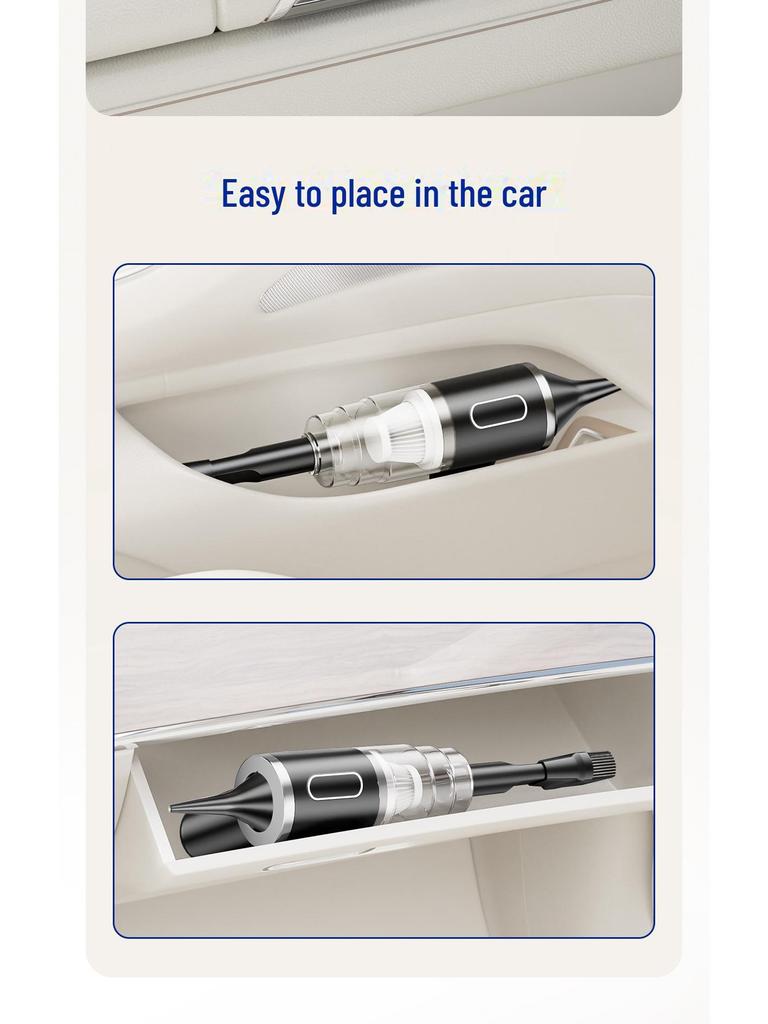Портативный беспроводной воздуходув и пылесос — мощное всасывание, перезаряжаемый, для использования дома и в автомобиле
