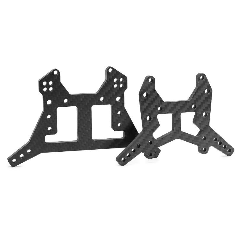 Front Rear Carbon Fiber Suspension Brackets for 1/8 6S Kraton Outsast Metal Upgrade Parts Rc Model Crawler Car Truck Buggy