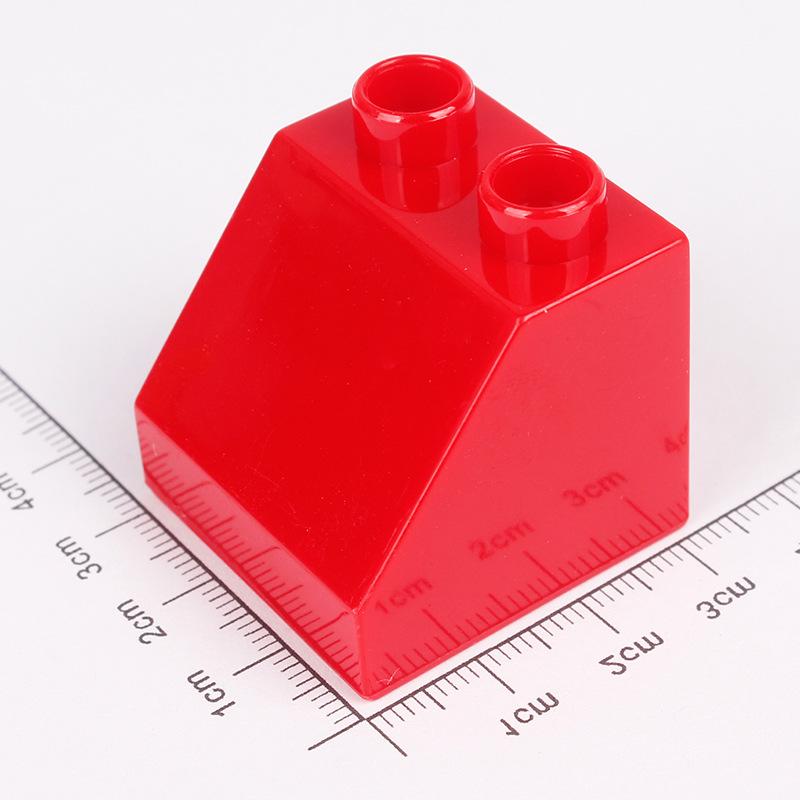 12 шт. Высокий кирпич наклонная поверхность Круговая дуга 2x2 точки Строительные блоки Аксессуар Подарок Ребенок DIY Игрушки Совместимый Большой размер Базовый набор