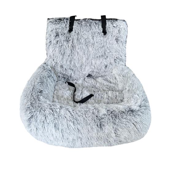 Мягкое моющееся автомобильное сиденье для собак, бустер для домашних животных с поводком безопасности, плюшевая бархатная переноска для щенков, кровать для путешествий в машину для маленьких, средних и больших собак