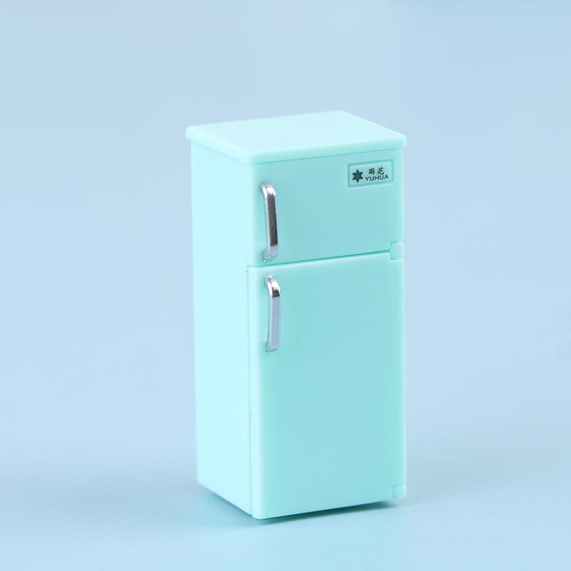 1 Pcs Dollhouse Home Furnishings Mini Color Plastic Refrigerator Model