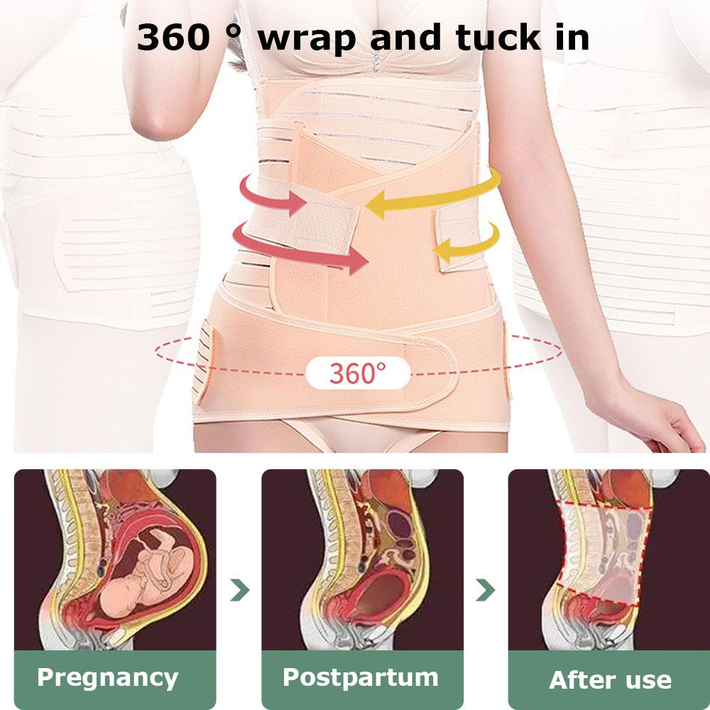 Послеродовой бандаж для живота при кесаревом сечении 3 в 1 поддержка после беременности 3 шт./комплект послеродовой бандаж для живота дышащий