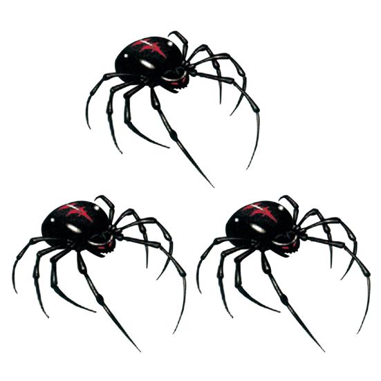 Временные тату-наклейки 3D Паук Водонепроницаемое боди-арт для шеи, руки