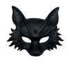 Half Face Halloween Mask Animal Cosplay Mask Retro Masquerade Mask  Party